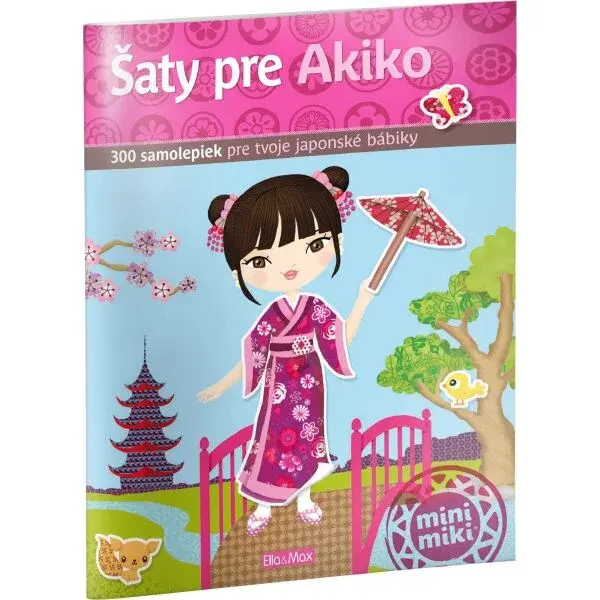 ELLA & MAX ŠATY PRE AKIKO Kniha samolepiek, mix, veľkosť