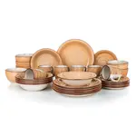 Keramická jídelní souprava SPIRAL BROWN 30 ks