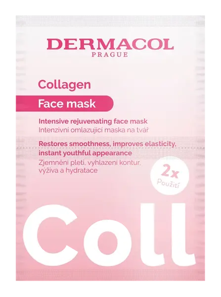 DERMACOL Collagen Intenzivní omlazující pleťová maska 2 x 8 ml