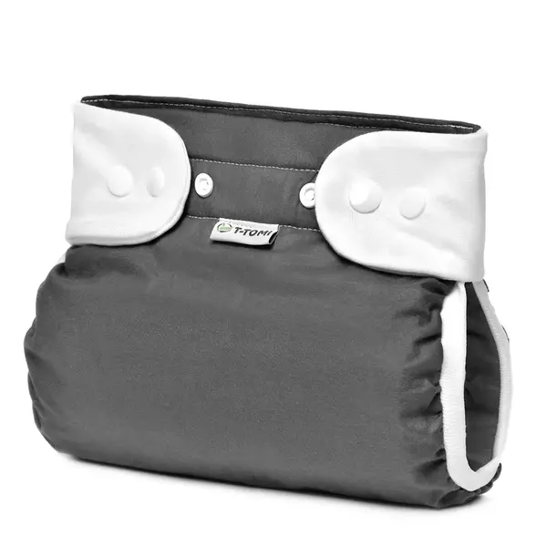 T-TOMI Ortopedické abdukčné nohavičky - zapínanie na patentky Sivé (5-9kg)