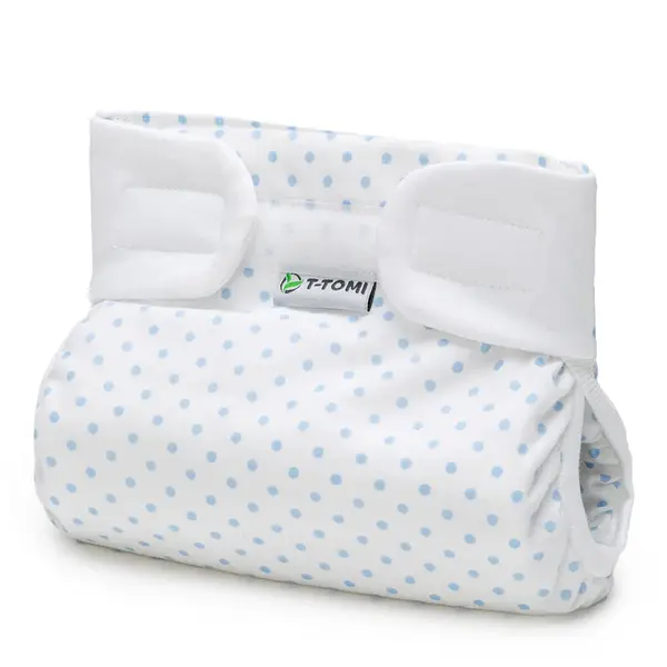 Ortopedické abdukčné nohavičky T-TOMI - suchý zips Modré bodky (3-6 kg)