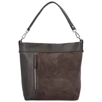 Dámska kožená kabelka do ruky tmavo hnedá - Delami Vera Pelle Aneli