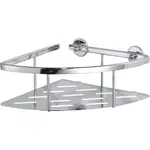 tesa Rohový košík do sprchy Aluxx veľký s plným dnom, chŕom, 92 x 250 x 125 mm