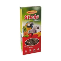 Avicentra Deluxe velký papoušek tyčinka s ovocem a medem 2 ks