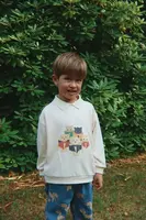 Dětské bavlněné tričko s dlouhým rukávem Konges Sløjd SPOTTY LS POLO GOTS