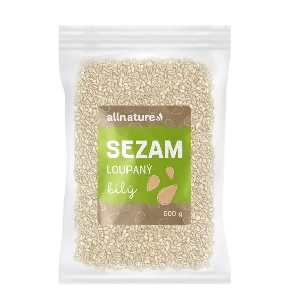 Allnature Sezam bílý loupaný 500 g