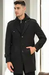PLT9334 DEWBERRY MEN'S COAT-PATTERNED ANTHRACITE