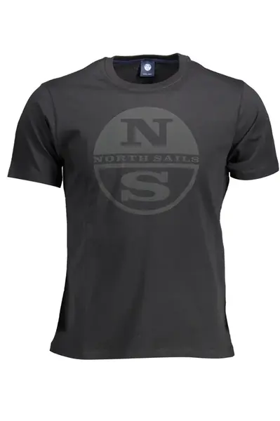 NORTH SAILS BLACK MEN'S SHORT SLEEVE T-SHIRT