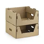 15 x Kartonový stohovatelný box s čelním otvorem 400x600x300 mm