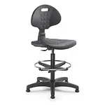 Vysoká dílenská židle s nylonovou základnou