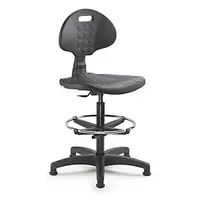 Vysoká dílenská židle s nylonovou základnou