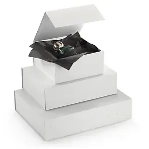 Dekorativní obal s magnetickým uzávěrem 230x230x100 mm, bílý ZEROTREE®