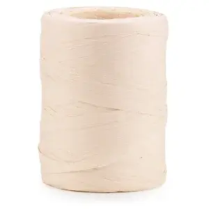 Dárková stuha Raphia, šířka 80mm, délka 100m, slonová kost