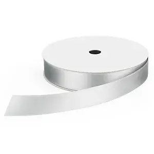 Saténová stuha šířka 25mm, délka 45m, stříbrná