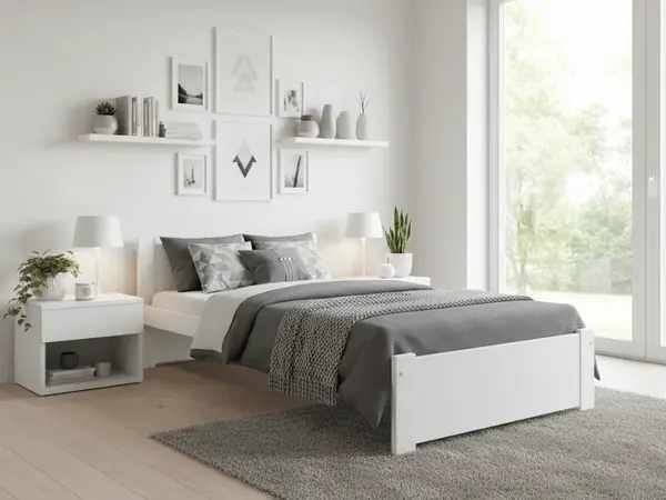 Postel IKAROS 90 x 200 cm, bílá Rošt: S laťkovým roštem, Matrace: Matrace Coco Maxi 20 cm