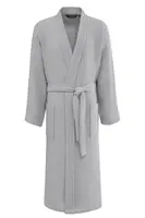 Vaflový unisex župan PIQUE XL Světle šedá