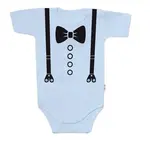 Baby Nellys Body krátký rukáv, Elegán - sv. modré vel.  68