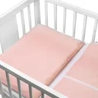 Baby Nellys Luxusní 2-dílné bavlněné povlečení - Royal Baby - pudrové