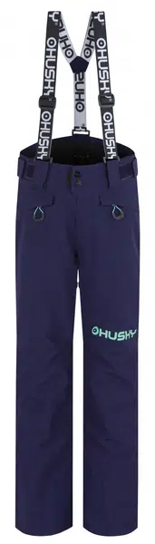 Husky Gunis Kids 122, dark blue Dětské lyžařské kalhoty