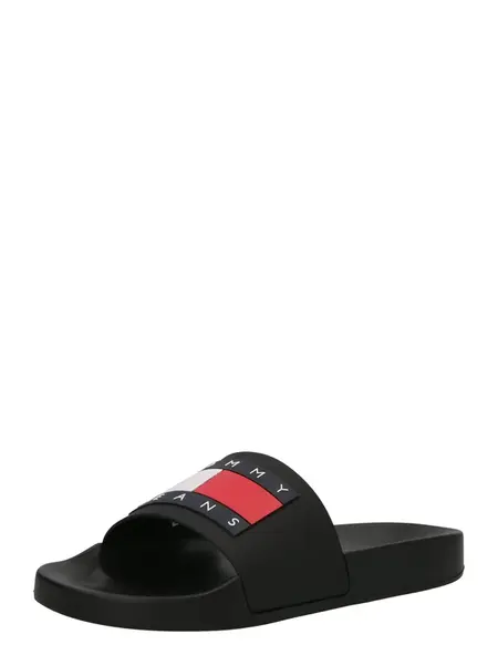 Tommy Jeans Šľapky 'Essential'  námornícka modrá / červená / čierna / biela