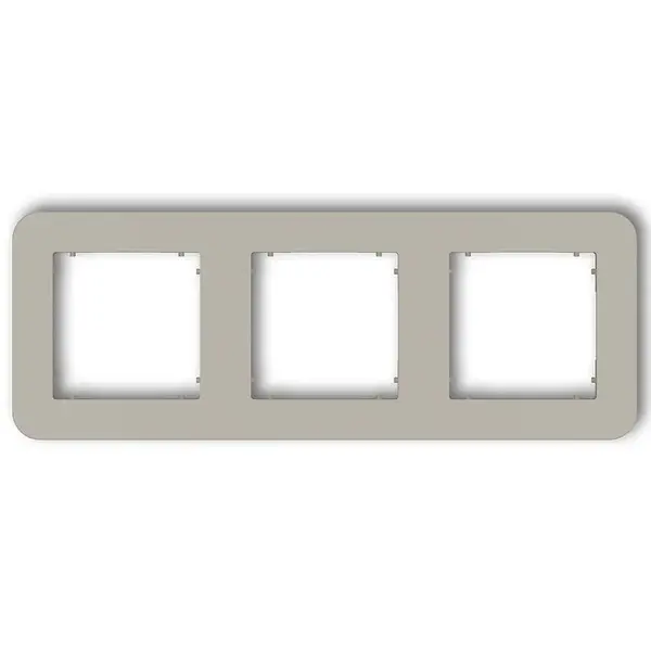 Rámček trojitý zaoblený Mini Taupe