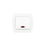 Jednopólový spínač podsvietenie AW1L biela