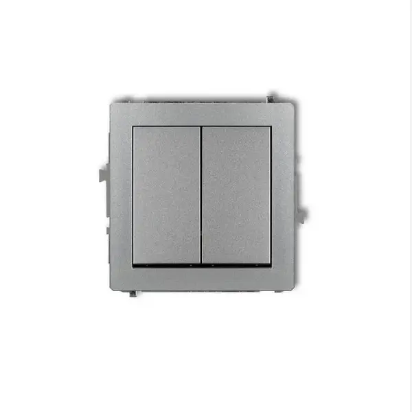 DWP-2 Dvojitý vypínač strieborný
