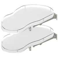 Zásuvka Optima 900/500 levá chrom/bílá