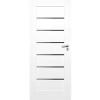 Interiérové dveře Campe 6*6 bílá 70L černá lacobel