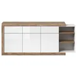 Komoda Sintra 25 3D3S dub samdal bílý/dub samdal bílý lesk