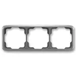 Rámeček 3 násobný vodorovný, Tango, barva kouřová šedá