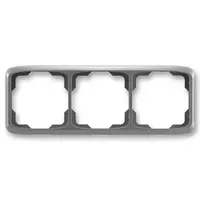 Rámeček 3 násobný vodorovný, Tango, barva kouřová šedá