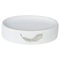 Mydlovnička Piume, 13,5x10x3 cm, biela