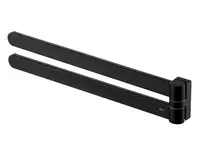 FUTURA BLACK Vešiak dvojramenný čierny 02968