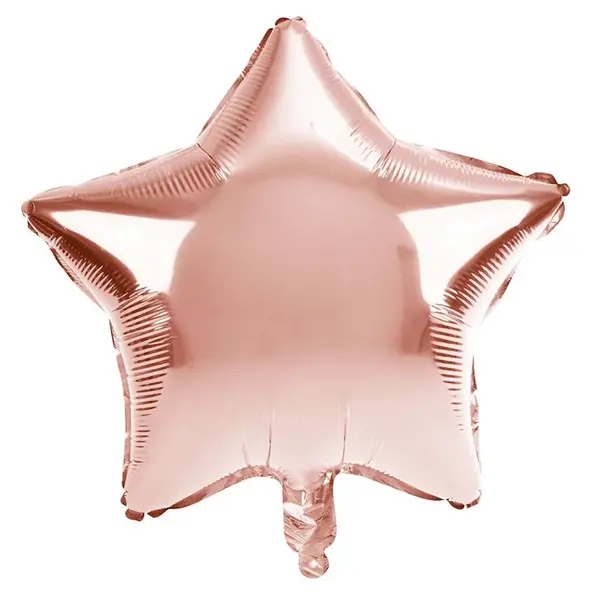 Nafukovací balón hvězda zlatorůžová 45cm
