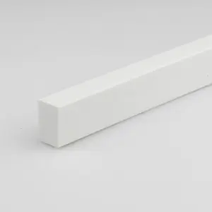 Profil plochý PVC bily lesk 10x20x1000