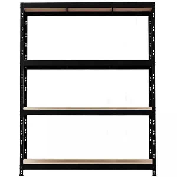 Kovový zásuvný regál NERO II 180x120x45 4 police/300 kg černý