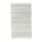 Ručne tkaný bavlnený koberec Milan B 0,6/1,25 biela