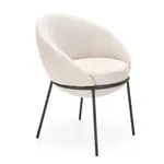 Stolička K482 tkanina/kov béž 61x59x78