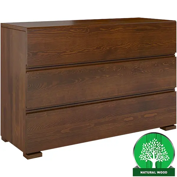 Komoda drevená borovica 3s Skandica Vestre Orech