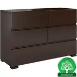 Komoda drevená borovica 5s Skandica Vestre Palisander