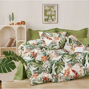 Posteľná bielizeň  bavlnený satén ALBS-01338B 140x200 Lasher