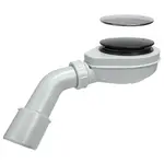 Sifón pre sprchovú vaničku Ø 90 mm čistený zhora chróm/mat čierny 2611