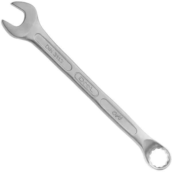 Kľúč, ocko-plochý, vyhnutý, 15 mm, Jufisto