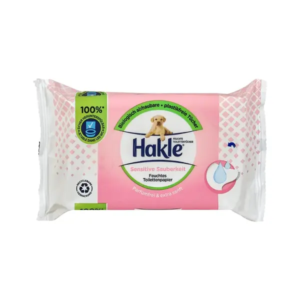 Hakle vlhčené toaletní utěrky Sensitiv 42 ks