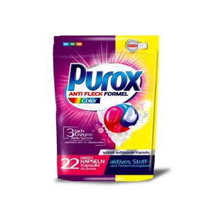 Purox Color gelové kapsle na praní s ochranou proti vodnímu kameni 22 ks