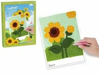 Slunečnice - kreativní obrázek vyplňování s vlnou