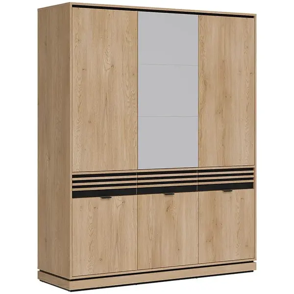 Šatní skříň 3D Ferro FE09 dub crem torro