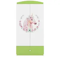 Skříň Babydreams zelená - Kůň