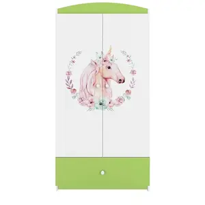 Skříň Babydreams zelená - Kůň